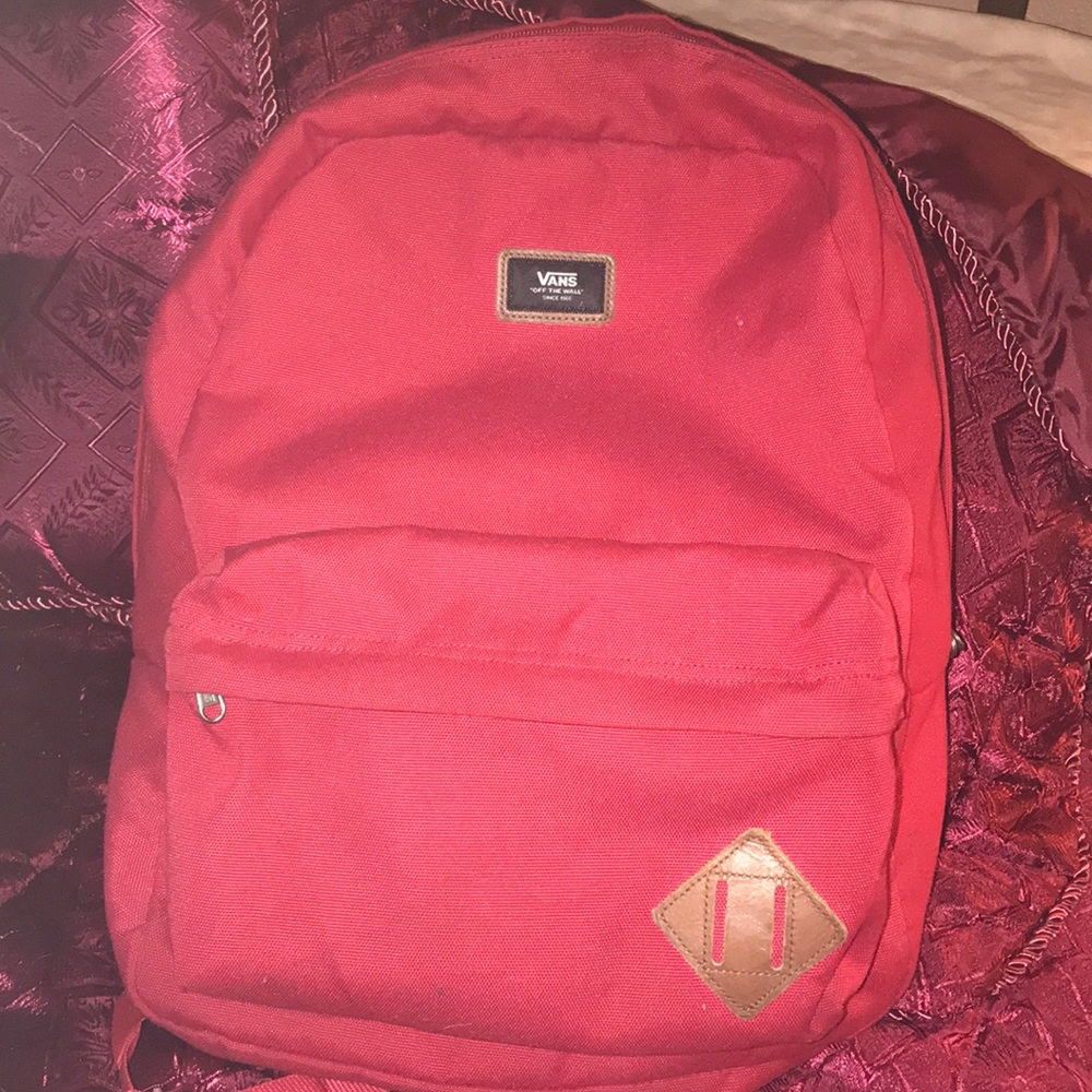 Red vans backpack